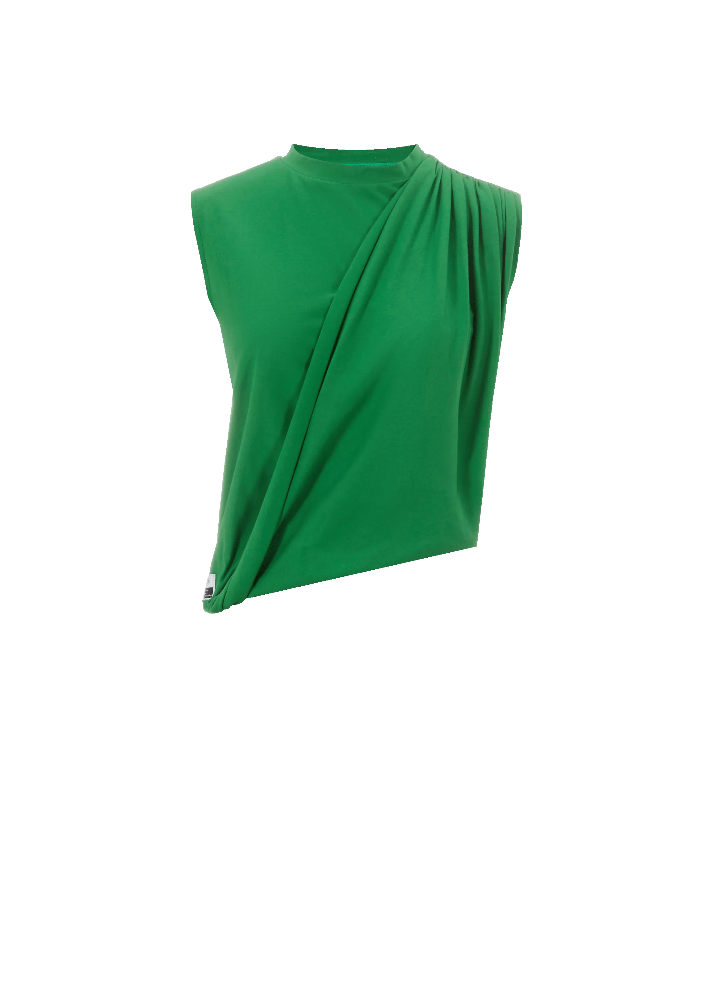 MOSSI  Top asymétrique en coton - Vert