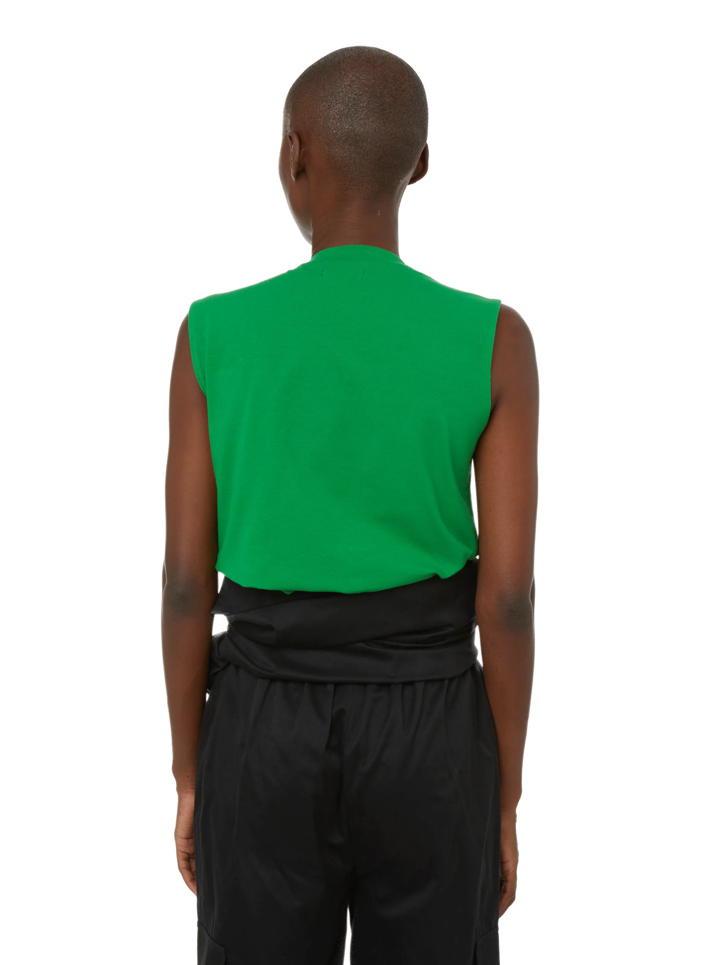MOSSI  Top asymétrique en coton - Vert