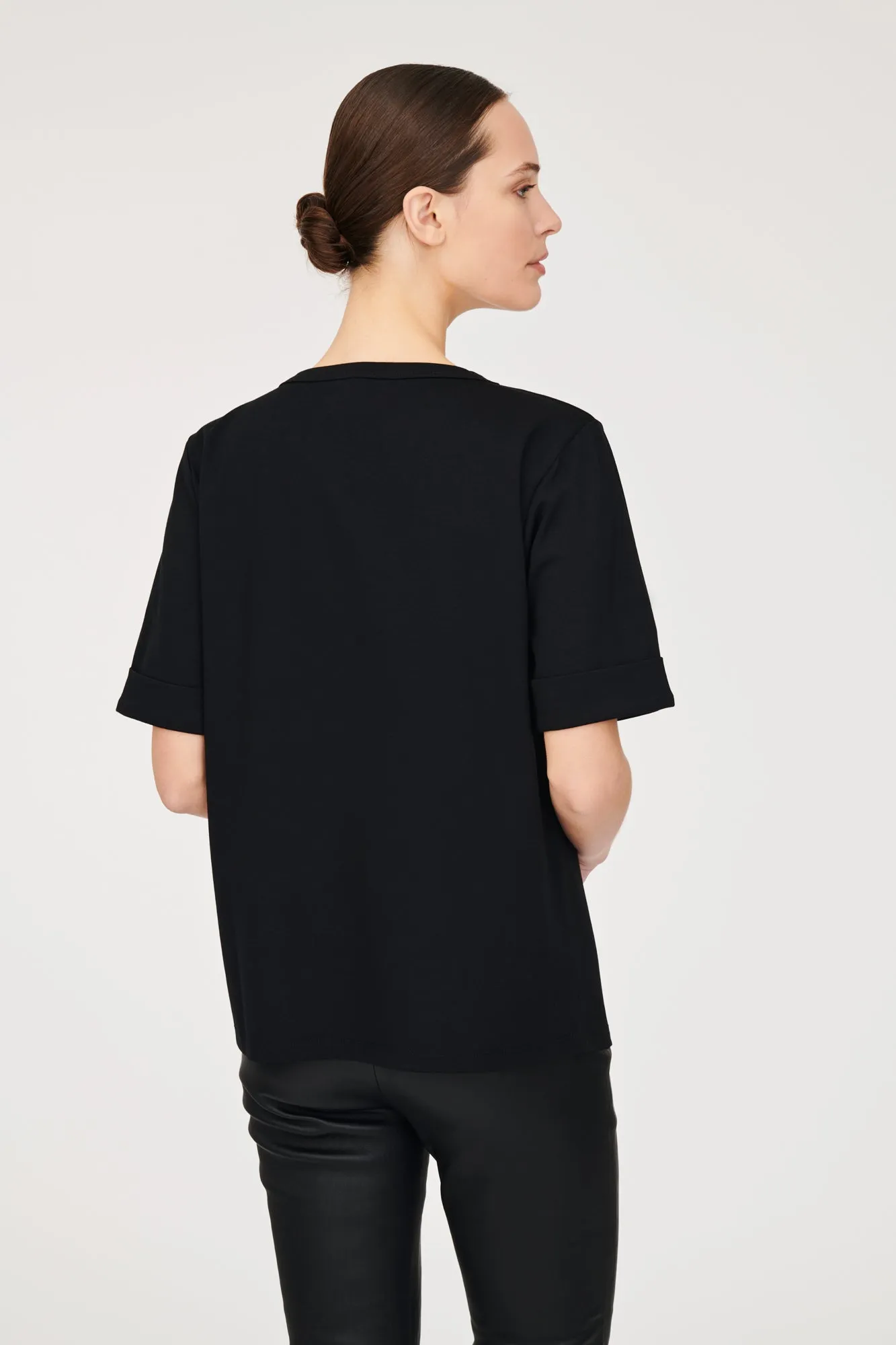 T-shirt à rayures multico en strass and stud